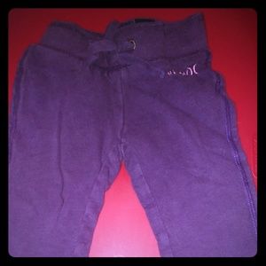 Eggplant crop sweatpants